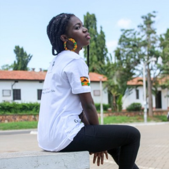 Earrings Only - XLarge African Kente - Picture 4 of 4